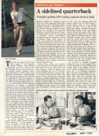 Maclean's magazine 14 Sep 1981 p.14 Alf Powis
