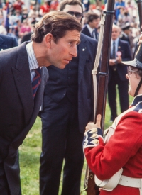 Prince Charles at King George V field. St. John's. NL