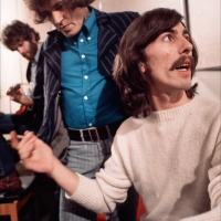Joe with George Harrison at Apple Studios