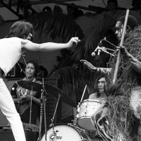 Rolling Stones: Mick Jagger at Hyde Park Sympathy For Devil 1969