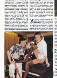 Macleans 1980Mar10 p36 Michael Quatro with his girlfriend/singer Belinda (Bomb) McClure.