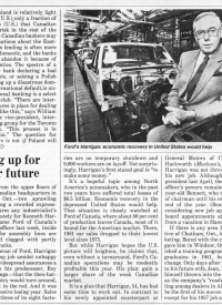 Macleans 1982Jan18 p35 Ford Canada CEO Kenneth Harrigan