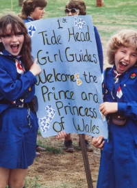 Girl Guides prepare to welcome Charles & Diana to Sugarloaf, NB